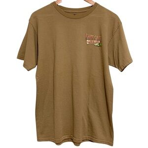 Newport Blue Men's Brown Graphic Last Call Cancelled T-Shirt Size Medium Cheers